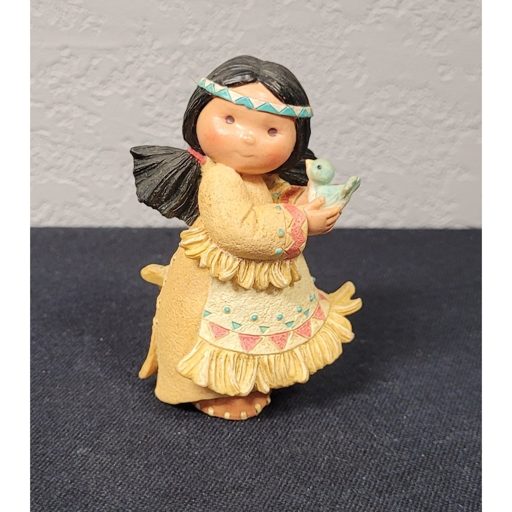 Enesco Friends of the Feather Figurine "Little Bird Told Me" 1994 #115614
